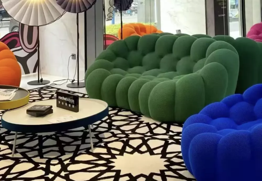 bubble looking couch